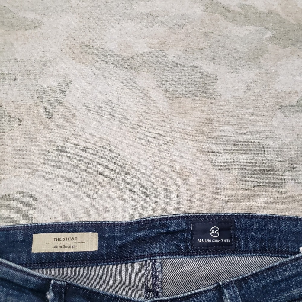 AG Adriano Goldschmied Jeans Womens 28R Blue The Stevie Straight Denim Medium - Picture 6 of 10